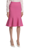 Resim Pembe Volanlı Lastik Bel Midi Etek
