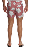 Resim Pembe Çiçek Desenli Normal Bel Erkek Şort Mayo