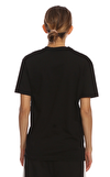 Resim Çok Renkli Logo Baskılı Kısa Kollu Bisiklet Yaka Pamuk Erkek T-Shirt