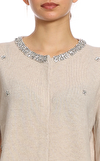 Resim Bej Taş İşlemeli Uzun Kollu Ceket