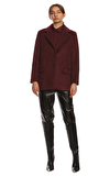 Resim Bordo Uzun Kollu Ceket