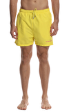 Resim Sarı Marka Logolu Normal Bel Erkek Şort Mayo