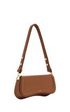 Resim  Kahverengi Joy Vegan Deri Omuz Çantası
