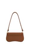Resim  Kahverengi Joy Vegan Deri Omuz Çantası
