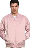 Resim Lila Saten Bomber Ceket