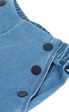 Resim Mavi Düğme Detaylı Jean Pantolon