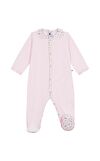 Resim Pembe Desen Detaylı Pamuk Bebek Tulumu