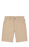 Resim Bej Pamuklu Şort