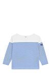 Resim Çizgili Pamuklu Çocuk Uzun Kollu T-Shirt