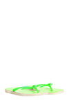 Resim Yeşil Neon Slim Square Glitter Kadın Terlik