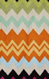 Resim Giacomo T59 - Turuncu Zigzag Desenli Banyo Halısı 60 x 90 cm