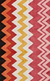 Resim Giacomo 100 - Çok Renkli Zigzag Desenli Banyo Halısı 60 x 90 cm
