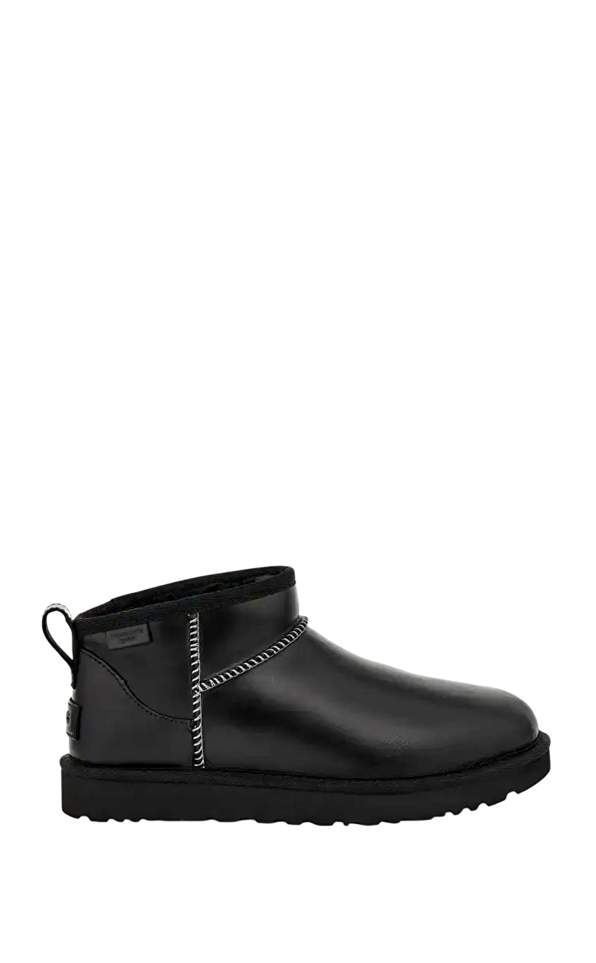 Classic Ultra Mini Lthr Regen Siyah Kadın Bot - Ugg | Brandroom